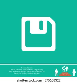 floppy, diskette. symbol store information document. computer floppy disk icon. vector icon