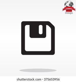 floppy, diskette. symbol store information document. computer floppy disk icon. vector icon