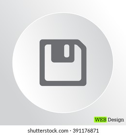 floppy, diskette. symbol store information document. computer floppy disk icon. vector icon