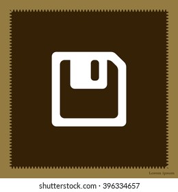 floppy, diskette. symbol store information document. computer floppy disk icon. vector icon