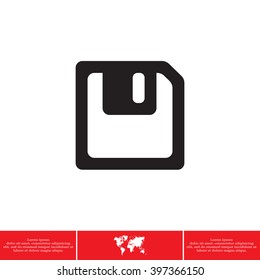 floppy, diskette. symbol store information document. computer floppy disk icon. vector icon