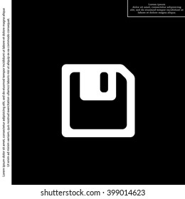 floppy, diskette. symbol store information document. computer floppy disk icon. vector icon