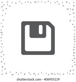 floppy, diskette. symbol store information document. computer floppy disk icon. vector icon