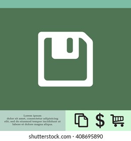 floppy, diskette. symbol store information document. computer floppy disk icon. vector icon