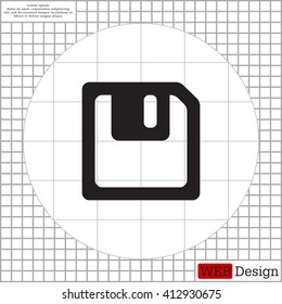 floppy, diskette. symbol store information document. computer floppy disk icon. vector icon