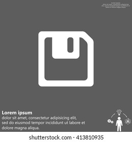 floppy, diskette. symbol store information document. computer floppy disk icon. vector icon