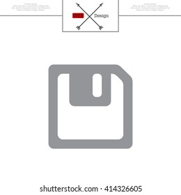 floppy, diskette. symbol store information document. computer floppy disk icon. vector icon