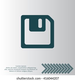 floppy, diskette. symbol store information document. computer floppy disk icon. vector icon