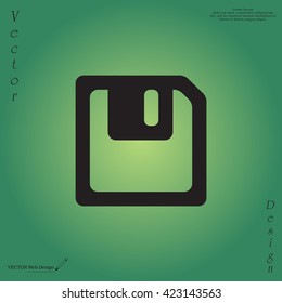 floppy, diskette. symbol store information document. computer floppy disk icon. vector icon