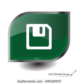 floppy, diskette. symbol store information document. computer floppy disk icon. vector icon