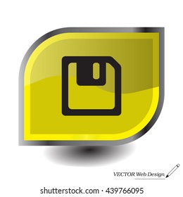 floppy, diskette. symbol store information document. computer floppy disk icon. vector icon