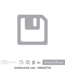 floppy, diskette. symbol store information document. computer floppy disk icon. vector icon