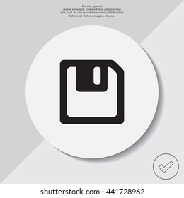 floppy, diskette. symbol store information document. computer floppy disk icon. vector icon