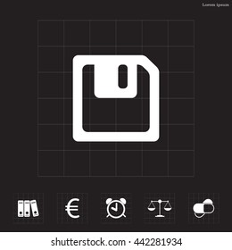floppy, diskette. symbol store information document.