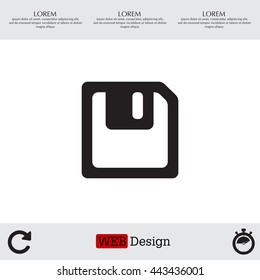 floppy, diskette. symbol store information document. computer floppy disk icon. vector icon