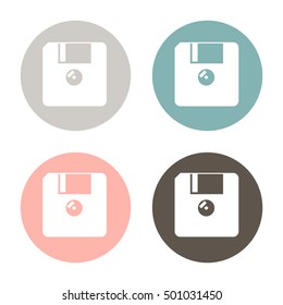 floppy, diskette. symbol store information document. computer floppy disk icon .