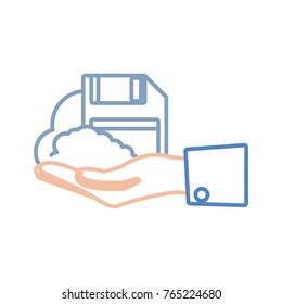 floppy diskette  vector illustration