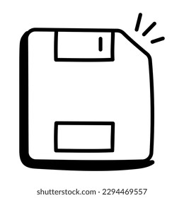 Disquetera, un icono de doodle para uso premium 