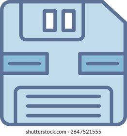 Floppy Filled Blue Tone Icon