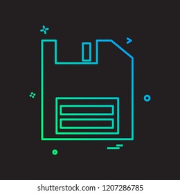 Floppy icon design vector