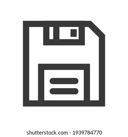 Icono de disquete para proyectos de diseño gráfico