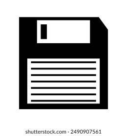 Floppy icon illustrated on background