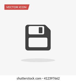 Floppy Icon in trendy flat style isolated on grey background. Save symbol for your web design, logo, UI. Vector illustration, EPS10.