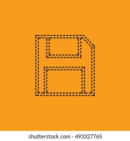 Floppy icon vector