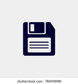 floppy icon, Vector illustration. disc icon vector