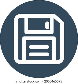 Floppy Isolated Vector icon which can easily modify or edit

