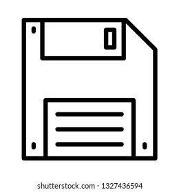floppy line icon