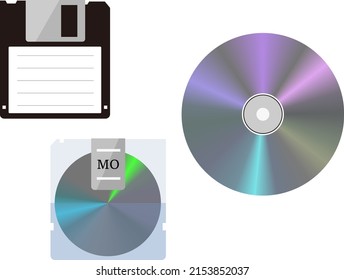 Floppy, MO, ilustración de conjunto de CD-ROM