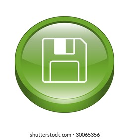Floppy Sign 3D Button