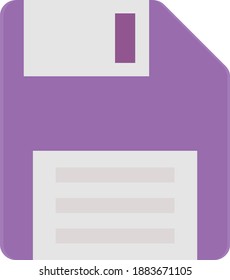 floppy vector colour flat icon