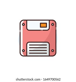 Floppy Vector Icon. illustration Style EPS 10 File