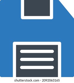 floppy vector illustration isolated on a transparent background. glyph vector icons for concept or web graphics.