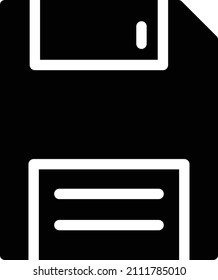 Floppy Vector illustration on a transparent background.Premium quality symmbols.Glyphs vector icon for concept and graphic design. 