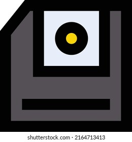 floppy Vector illustration on a transparent background.Premium quality symmbols.Stroke vector icons for concept and graphic design.