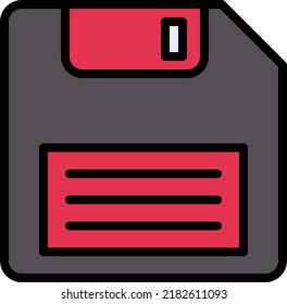 floppy Vector illustration on a transparent background.Premium quality symmbols.Stroke vector icon for concept and graphic design.