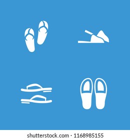 Flops icon. collection of 4 flops filled icons such as . editable flops icons for web and mobile.