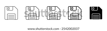flopy disk Simple outline illustration