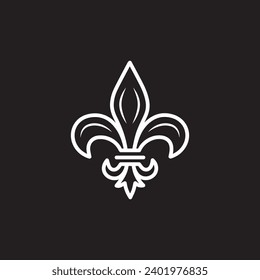  Flor de lis symbol vector illustration icon. Flor de lis symbol vector illustration icon. Fleur de Lys Symbol Icon.