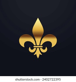 Flor de lis symbol vector illustration icon. Flor de lis symbol vector illustration icon. Fleur de Lys Symbol Icon.