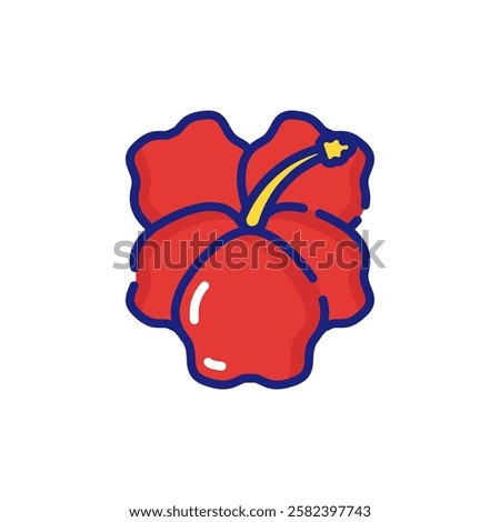 Flor de Maga with Vibrant Red Petals