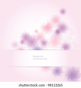 Flora background. Card for mothers day.