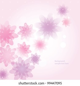 Flora background. Card for mothers day.