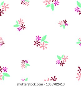 Flora background with seamless pattern and hand drawn.
