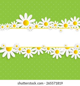 Flora Daisy Design Vector Illustration EPS10