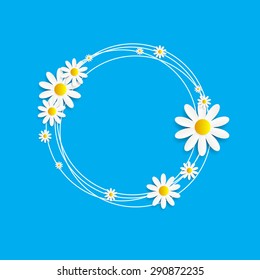 Flora Daisyl Design Vector Illustartion EPS10