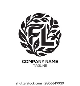 Flora Design logo utilizes intricate leaf patterns to create a sense of harmony and aesthetic appeal, perfect for a Flora Design logo in the creative arts. This versatile Flora Design logo reflects a deep appreciation for organic forms, providing a sophisticated identity for landscape architects, floral designers, and eco-conscious branding.